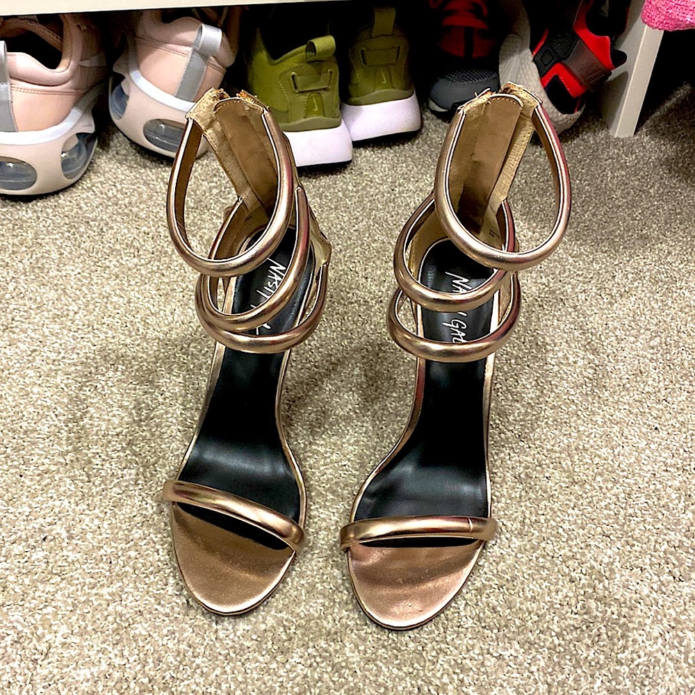 NWOT Nasty gal heels pewter